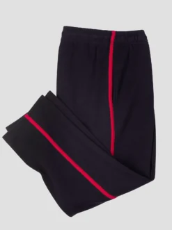 3/4-Hose mit Kontrast-Paspeln