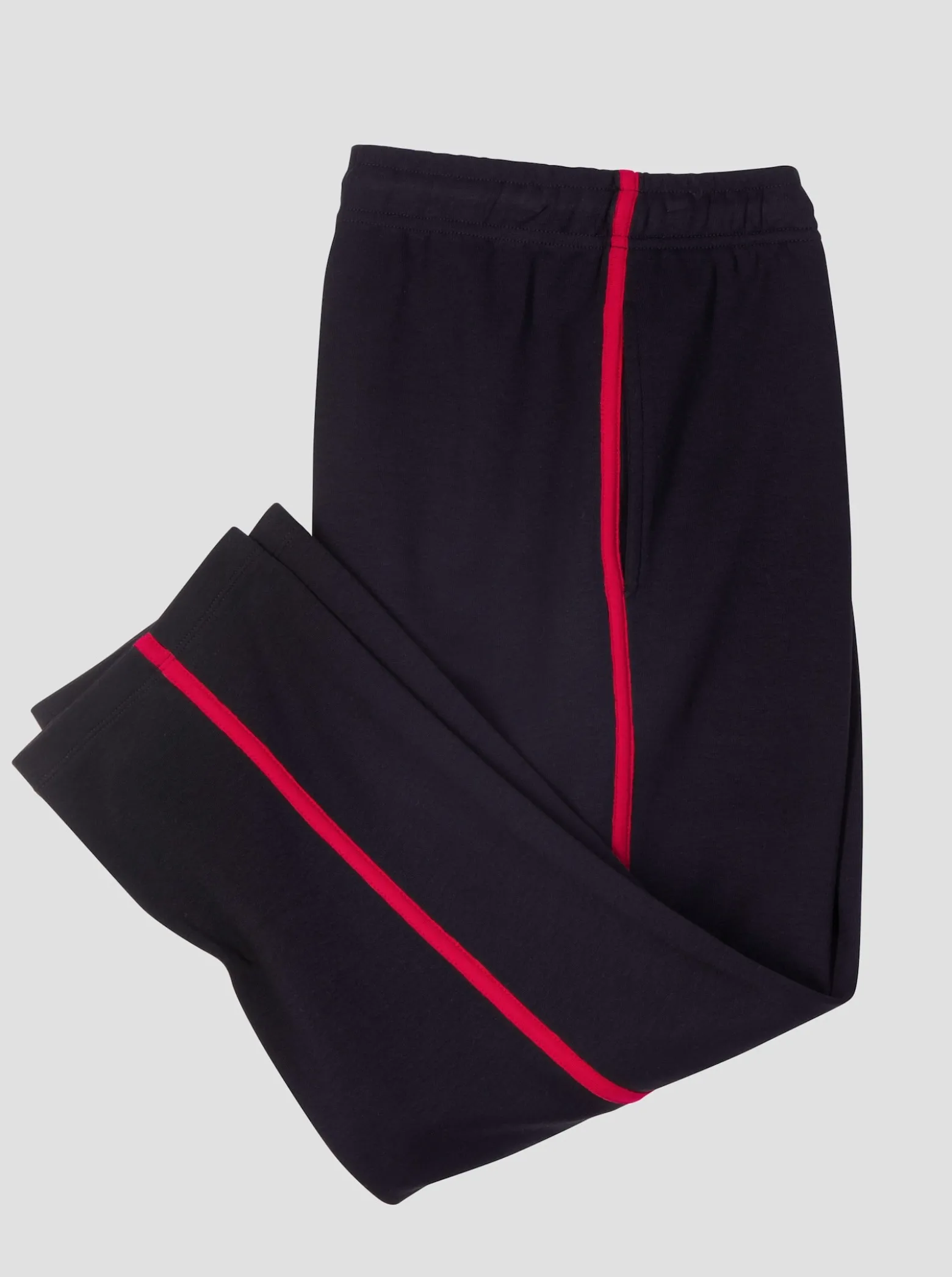 3/4-Hose mit Kontrast-Paspeln