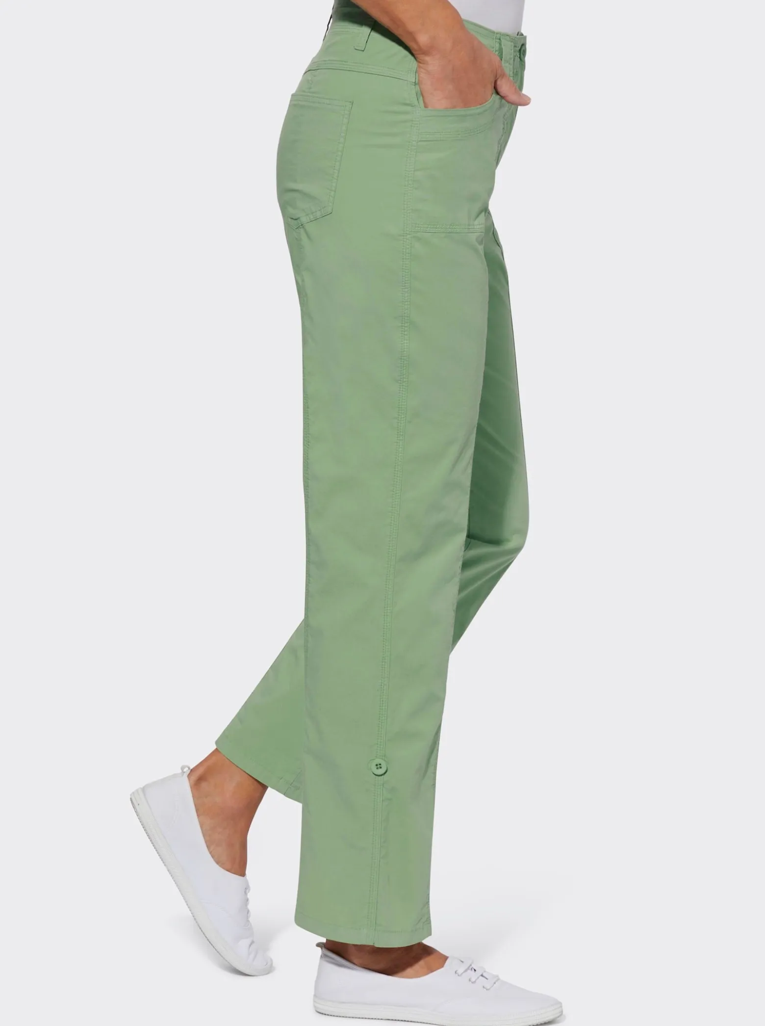 Hose mit krempelbaren Beinen
