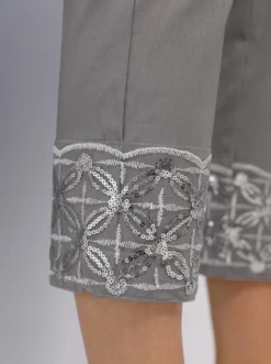 7/8-Hose mit Pailletten