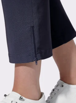 7/8-Hose mit Reißverschlüssen am Saum