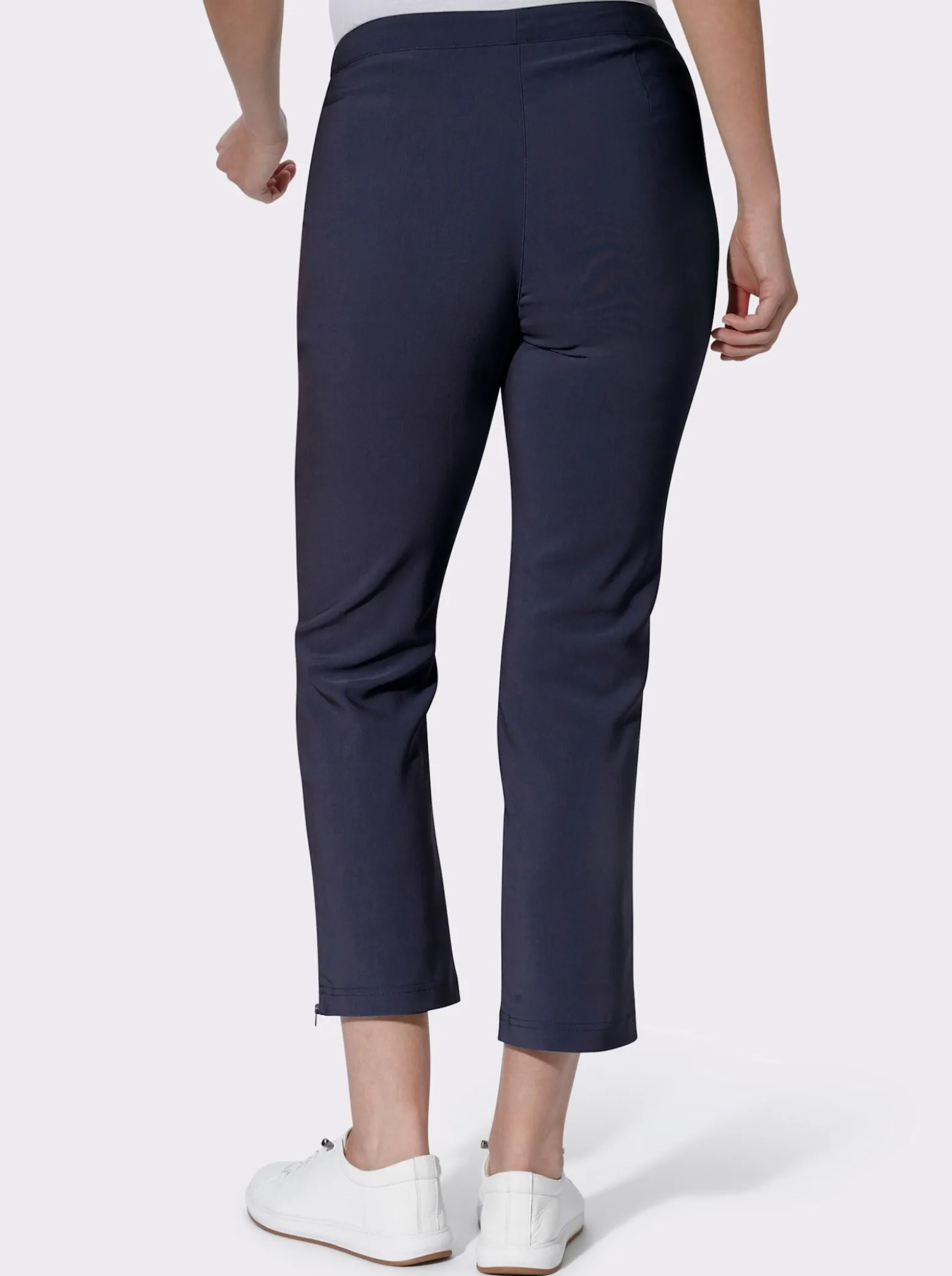 7/8-Hose mit Reißverschlüssen am Saum
