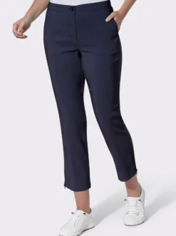 7/8-Hose mit Reißverschlüssen am Saum