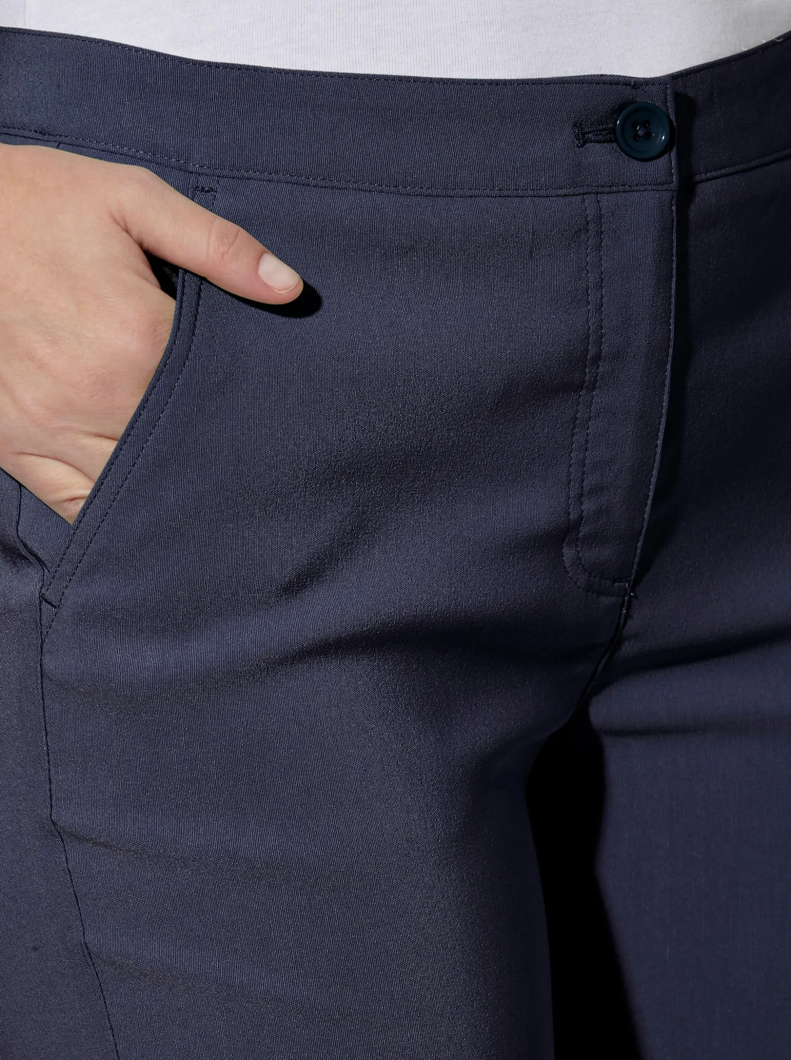 7/8-Hose mit Reißverschlüssen am Saum