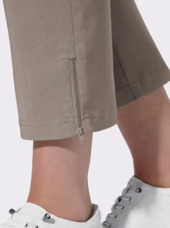 7/8-Hose mit Reißverschlüssen am Saum