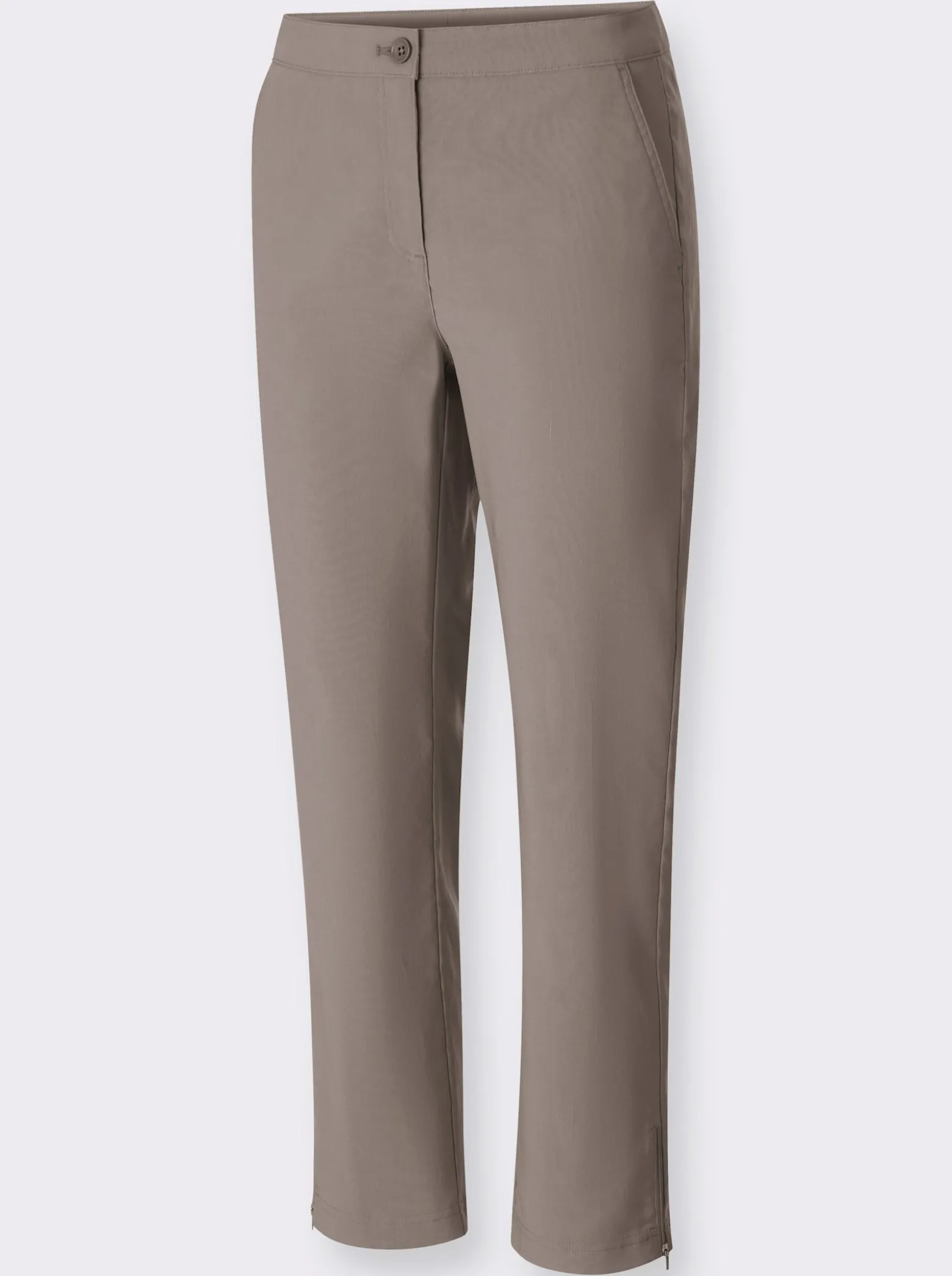 7/8-Hose mit Reißverschlüssen am Saum