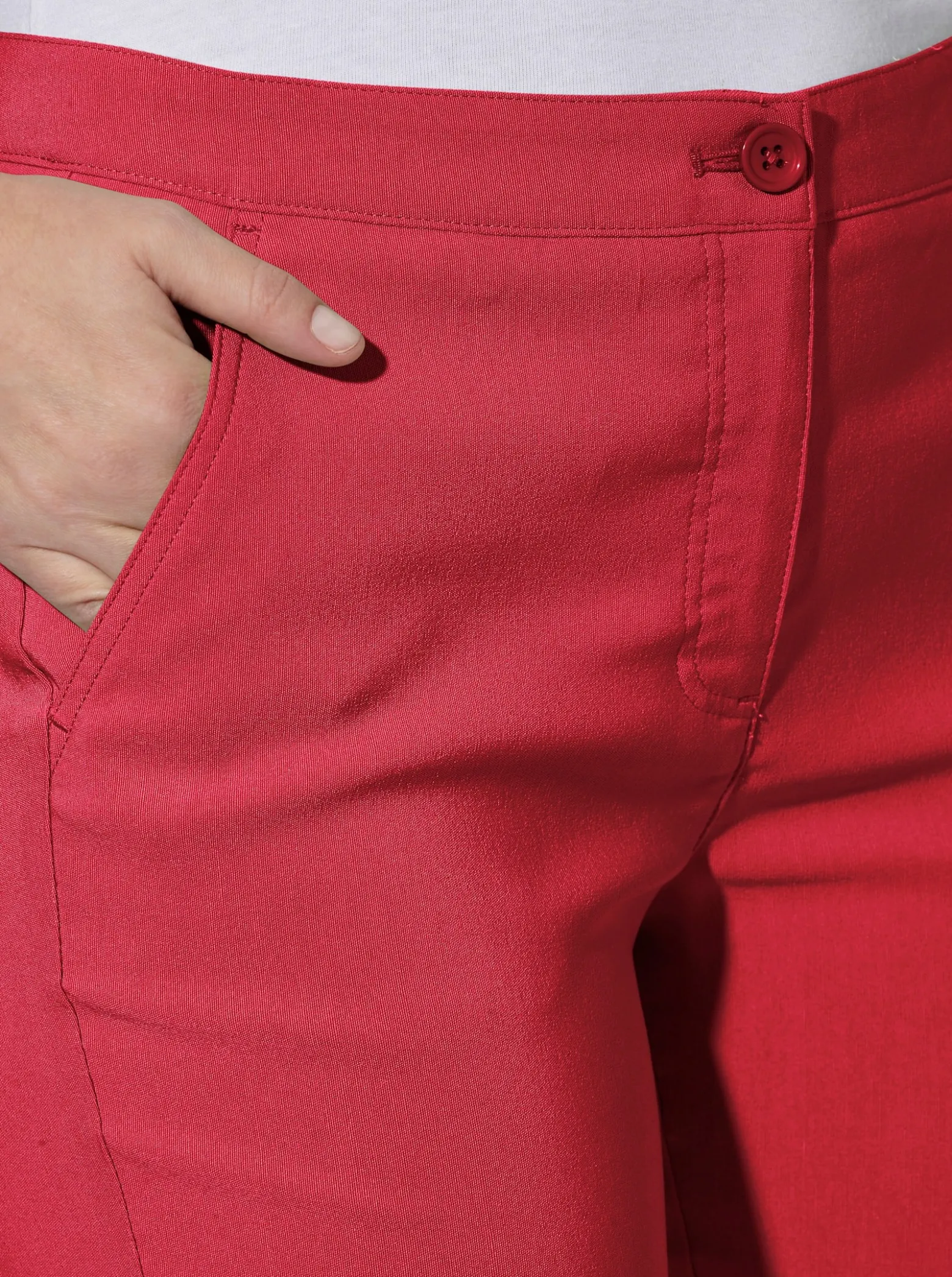 7/8-Hose mit Reißverschlüssen am Saum