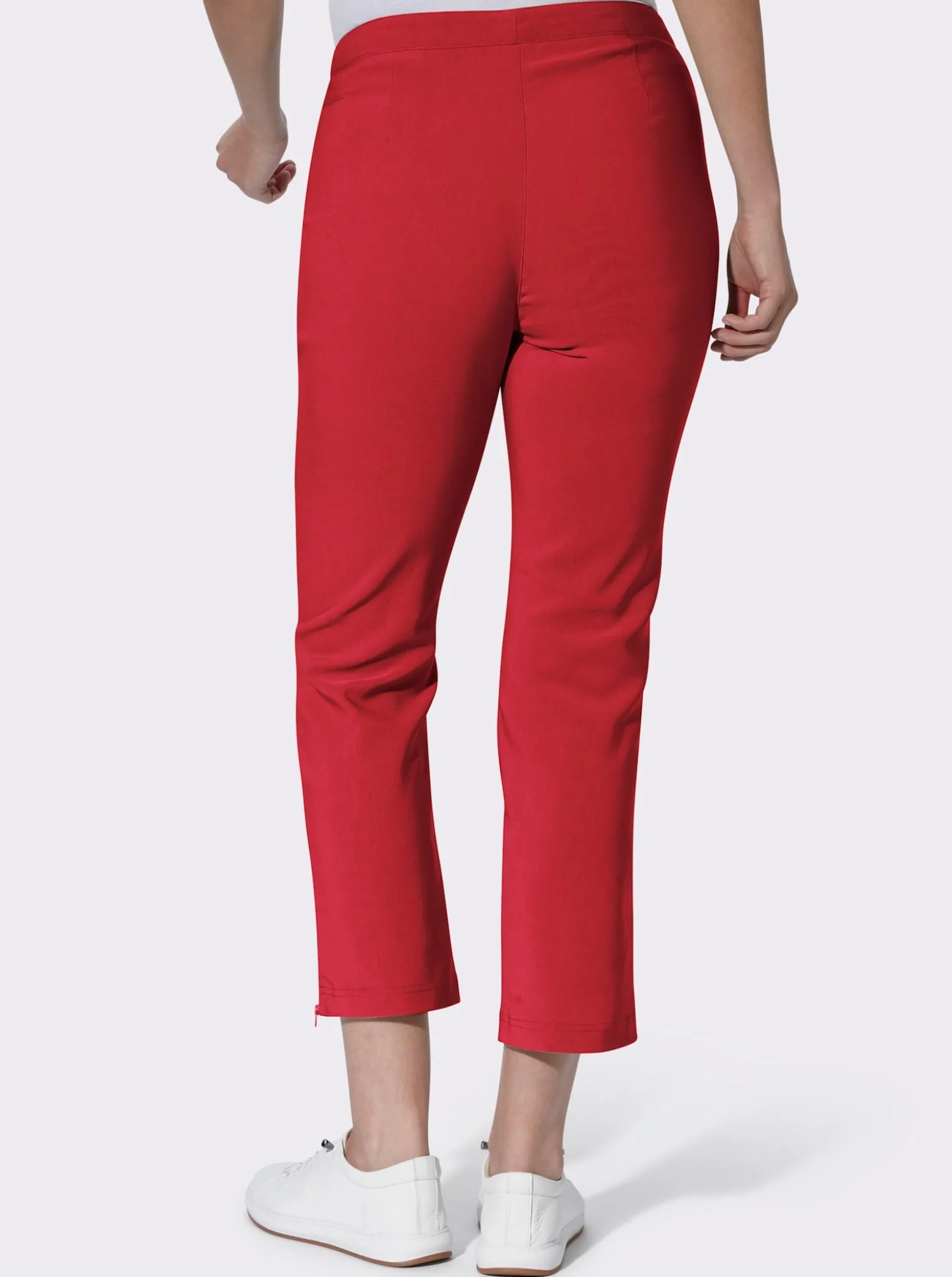 7/8-Hose mit Reißverschlüssen am Saum