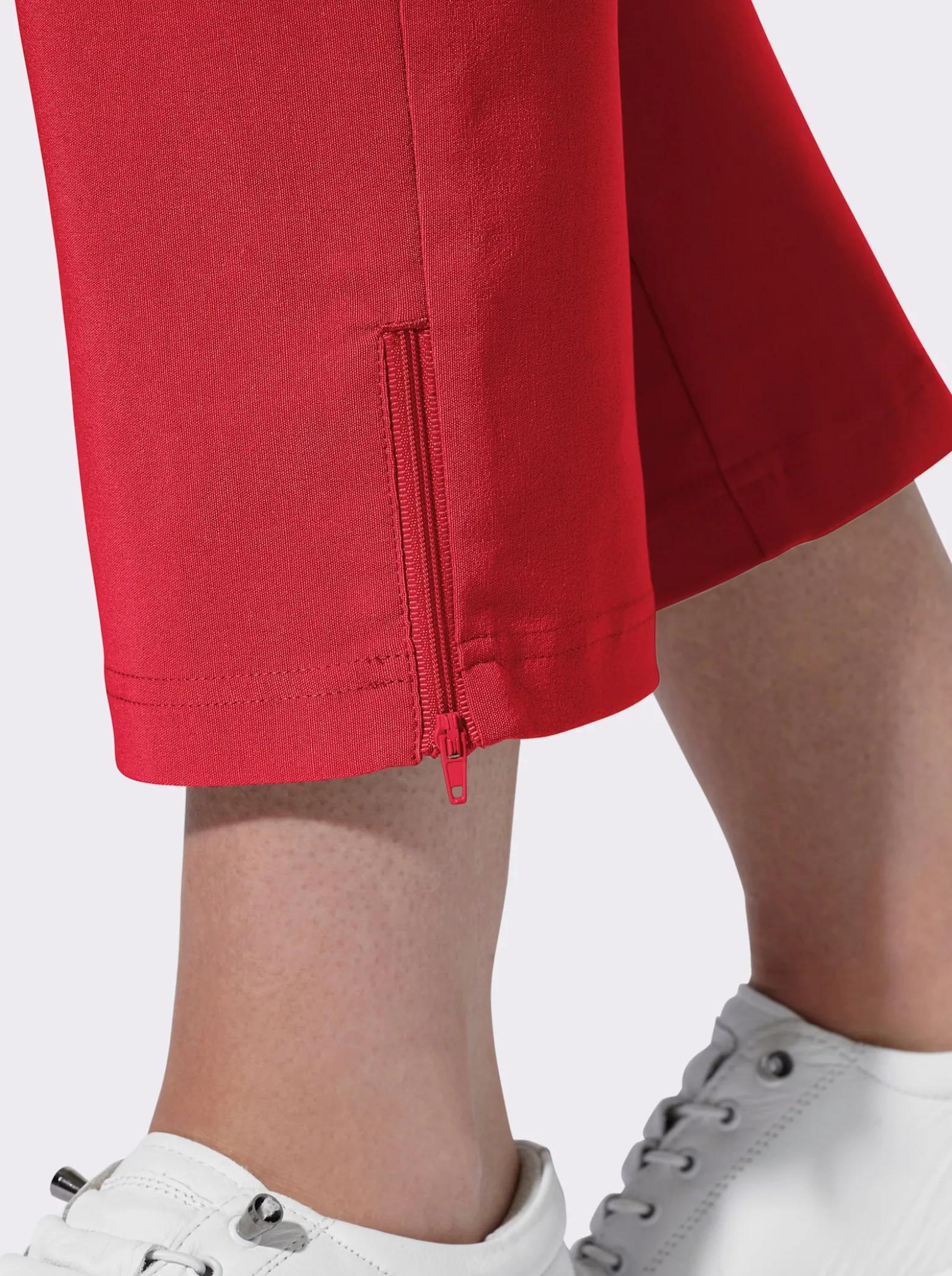 7/8-Hose mit Reißverschlüssen am Saum