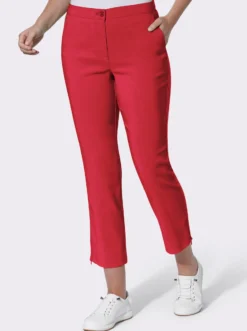 7/8-Hose mit Reißverschlüssen am Saum