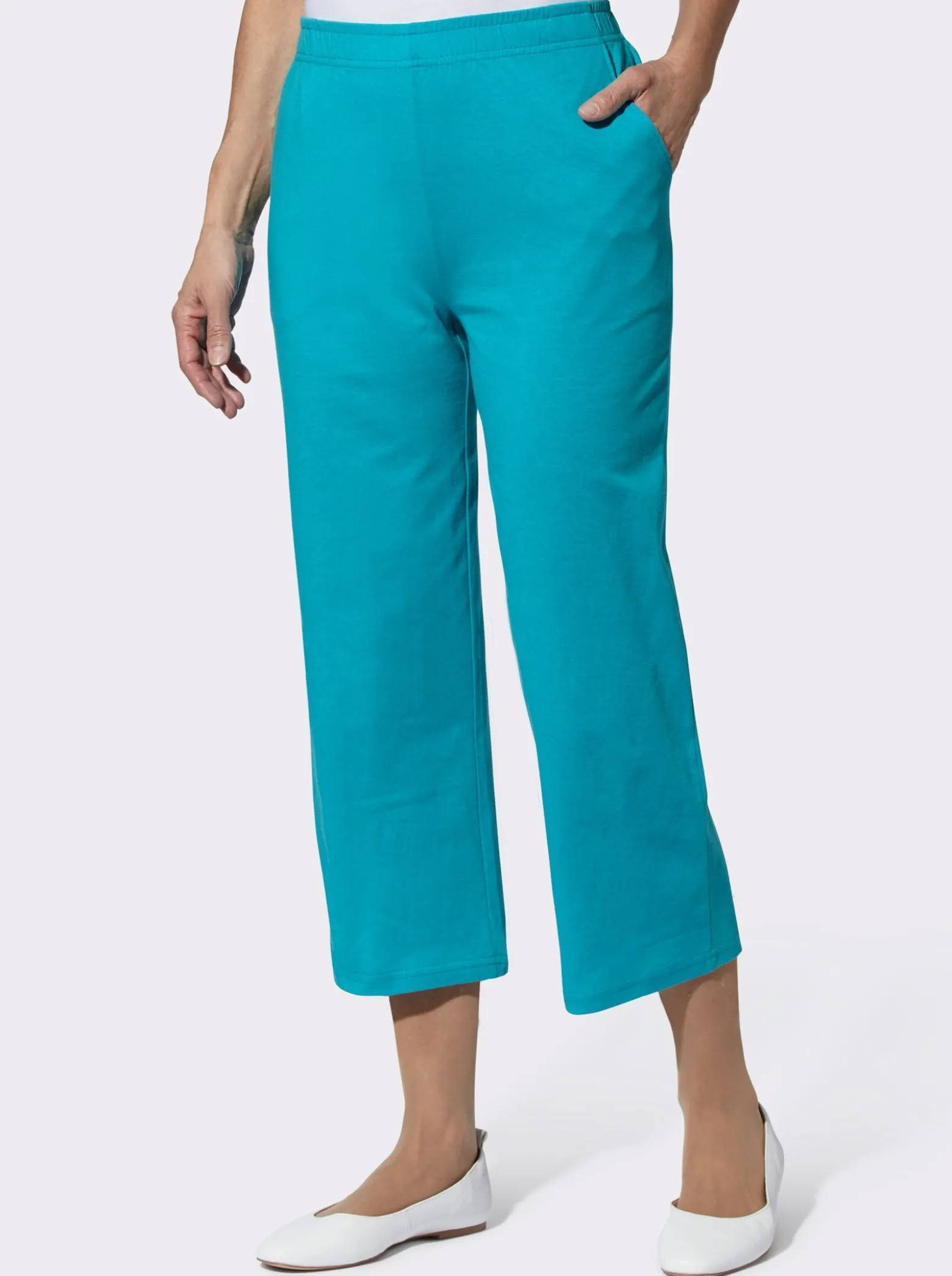 7/8-Hose mit weit geschnittenen Beinen