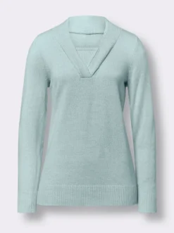 2-in-1-Pullover in Melange-Optik
