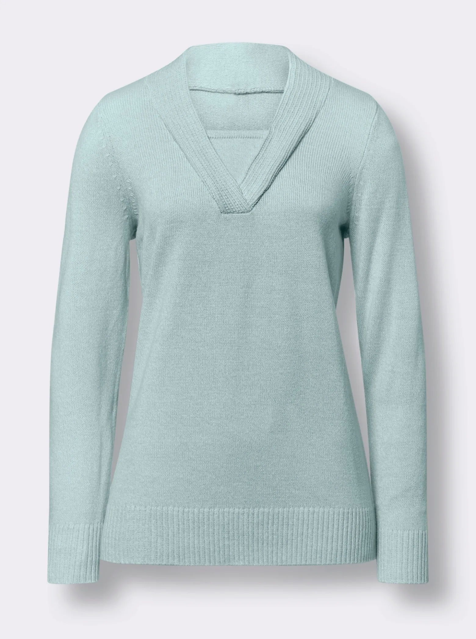 2-in-1-Pullover in Melange-Optik
