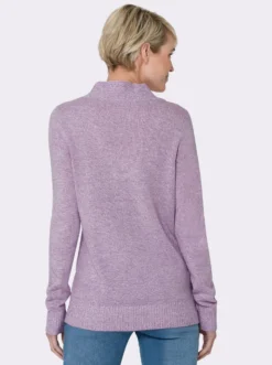 2-in-1-Pullover in Melange-Optik