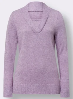 2-in-1-Pullover in Melange-Optik