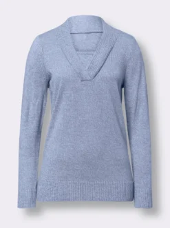 2-in-1-Pullover in Melange-Optik