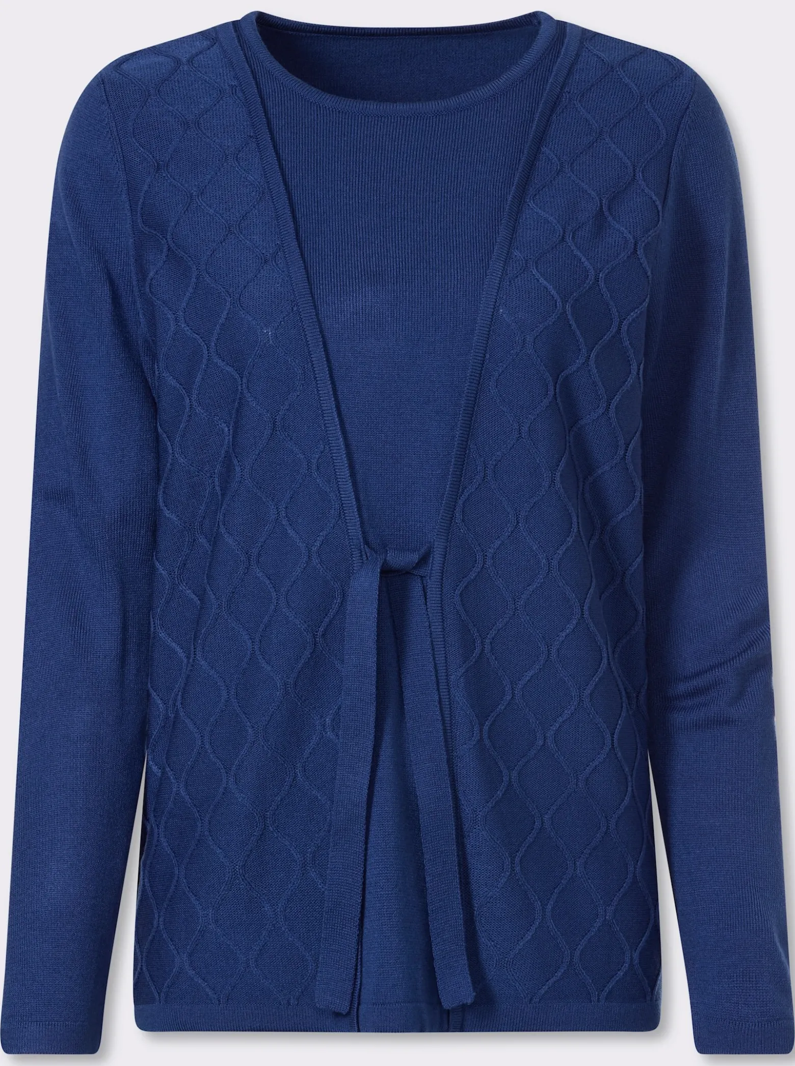 2-in-1-Pullover mit Bindeband