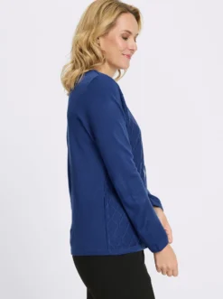 2-in-1-Pullover mit Bindeband