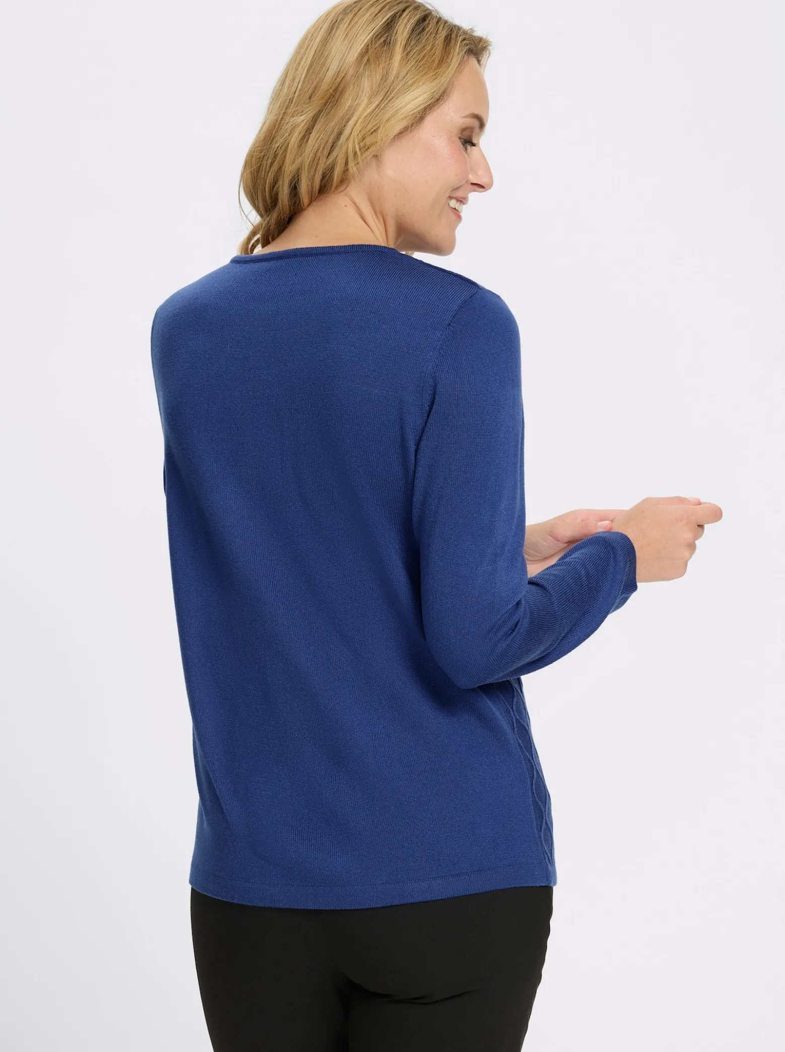 2-in-1-Pullover mit Bindeband
