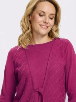 2-in-1-Pullover mit Bindeband