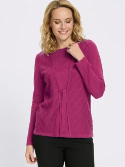 2-in-1-Pullover mit Bindeband