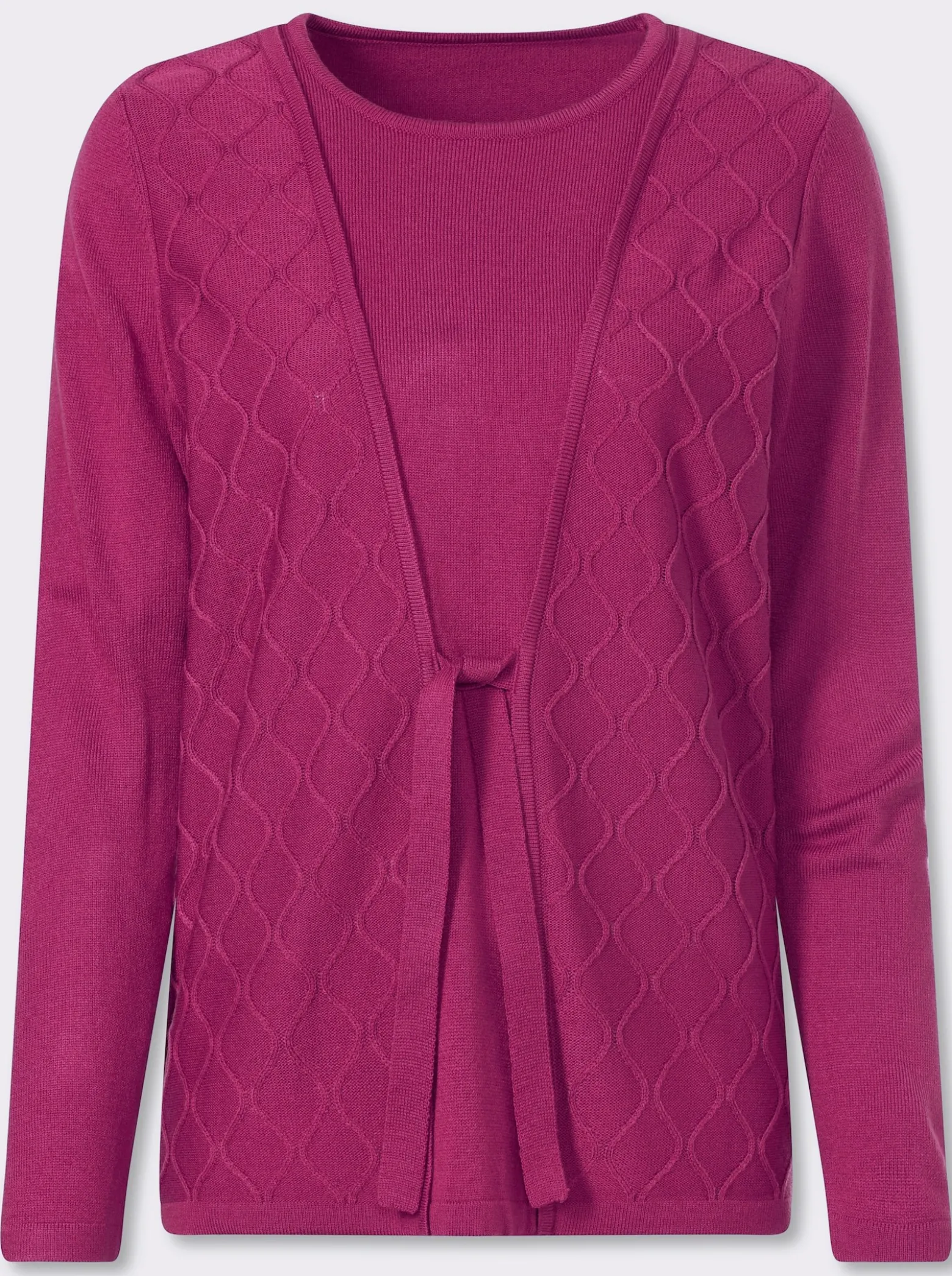 2-in-1-Pullover mit Bindeband