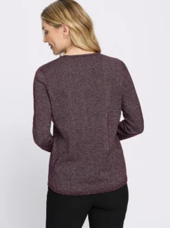 2-in-1-Pullover mit Glanzgarn
