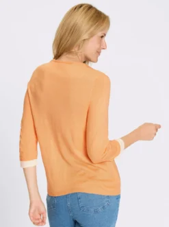 2-in-1-Pullover mit Kontrast-Einsätzen