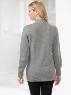 2-in-1-Pullover mit Schalkragen-Optik