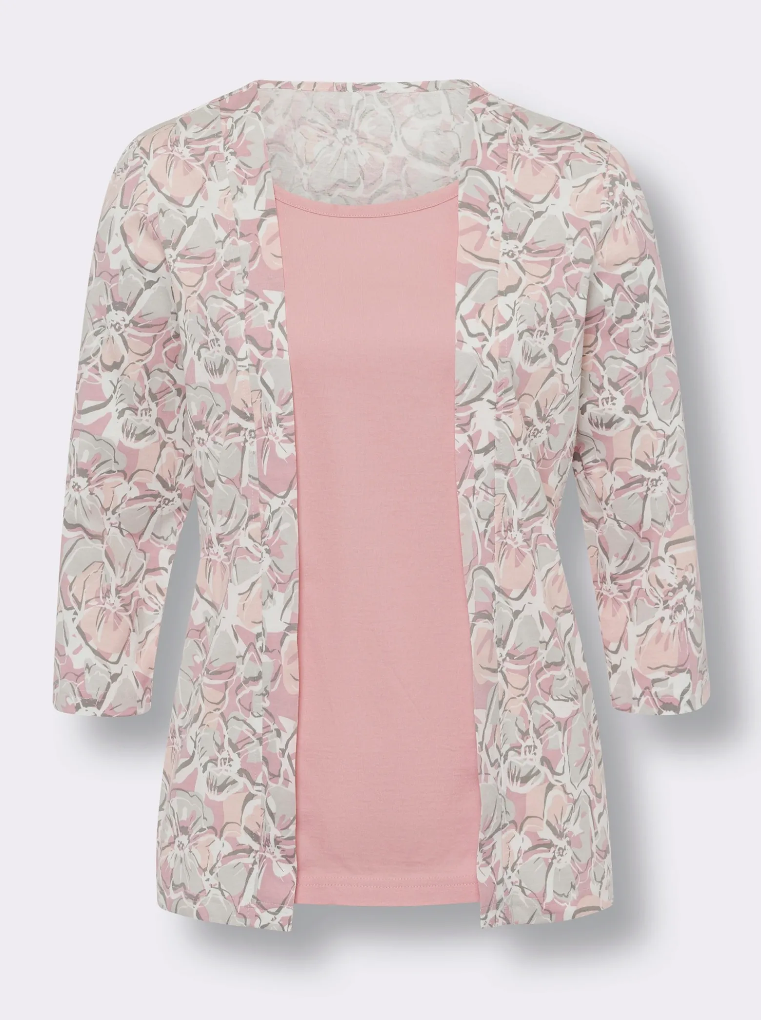 2-in-1-Shirt aus reiner Baumwolle
