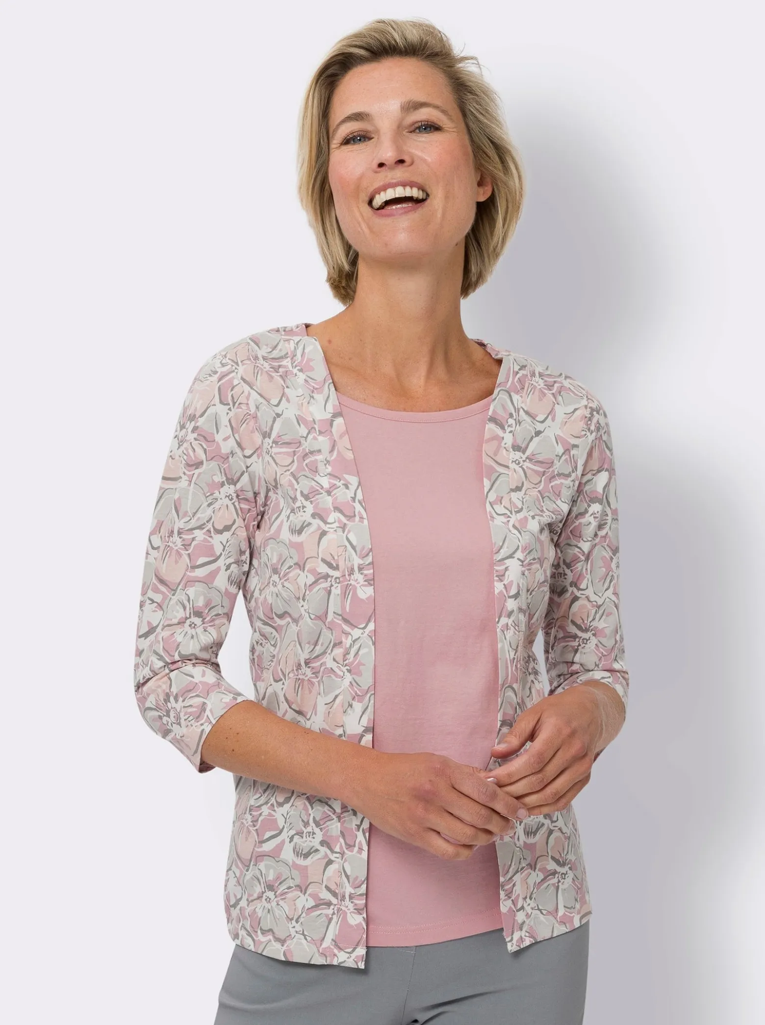 2-in-1-Shirt aus reiner Baumwolle