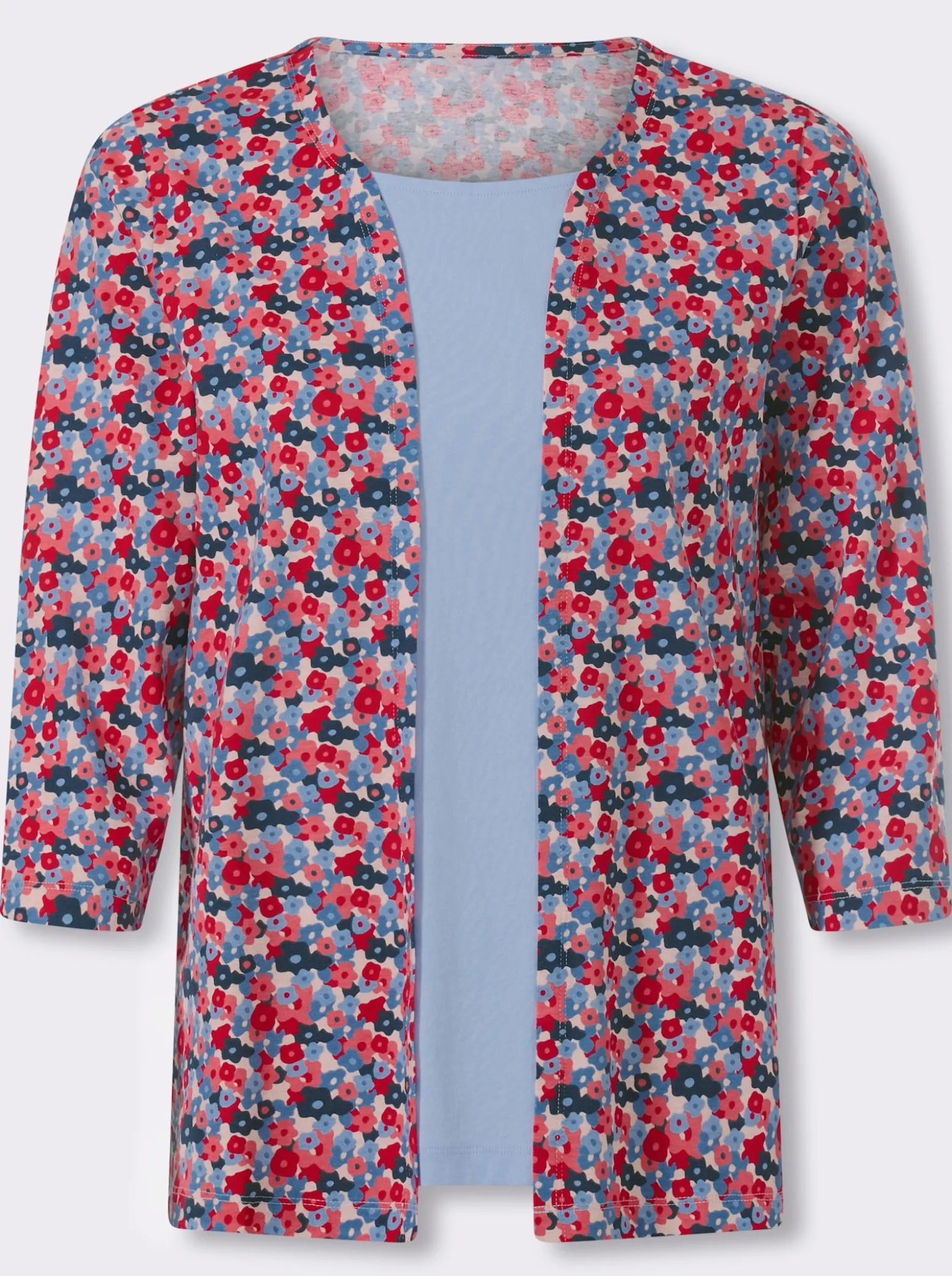 2-in-1-Shirt aus reiner Baumwolle