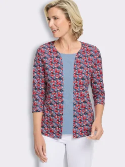 2-in-1-Shirt aus reiner Baumwolle