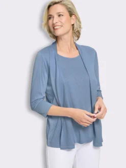 2-in-1-Shirt aus reiner Viskose