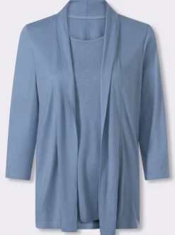 2-in-1-Shirt aus reiner Viskose