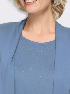 2-in-1-Shirt aus reiner Viskose