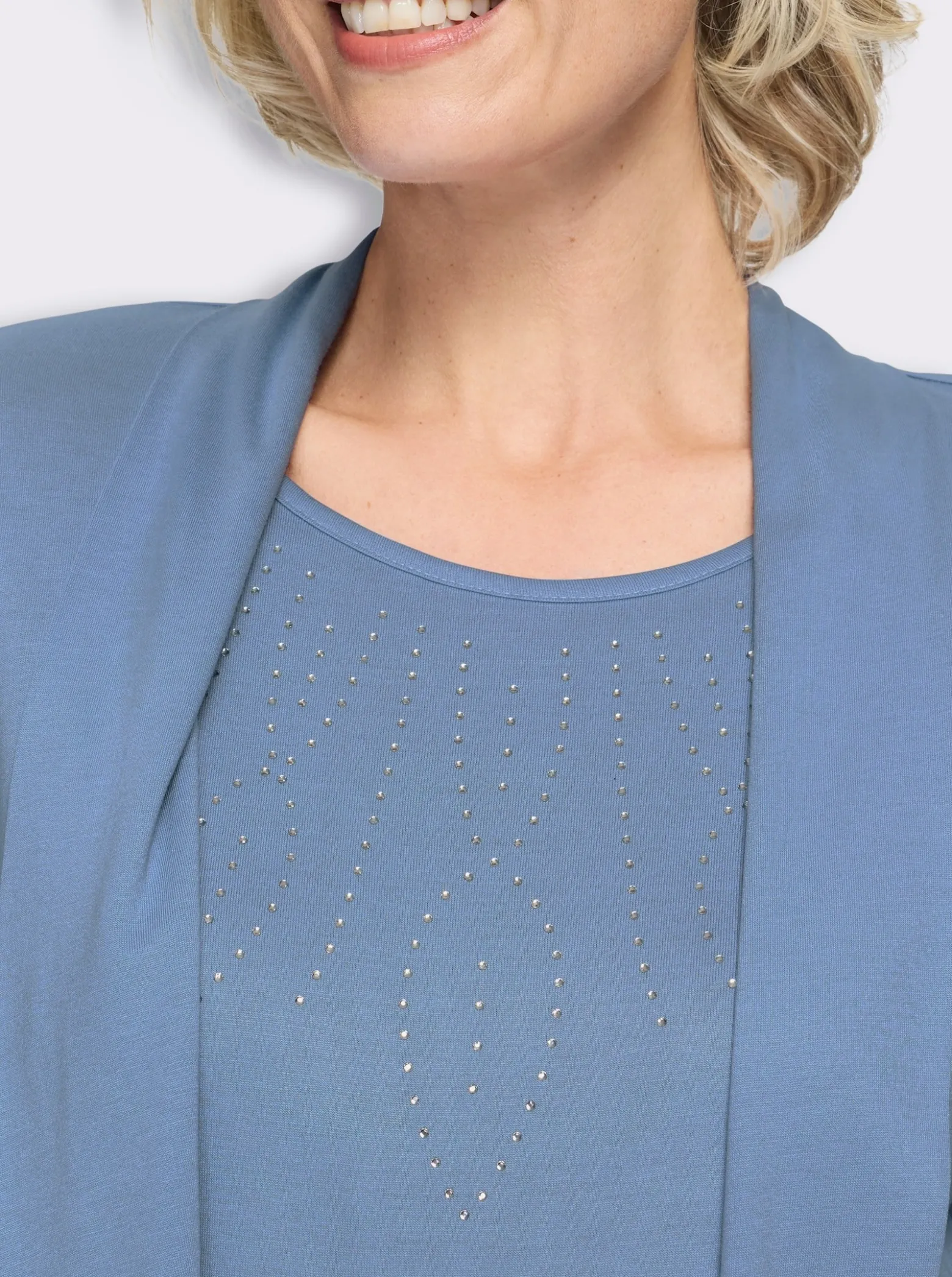 2-in-1-Shirt aus reiner Viskose