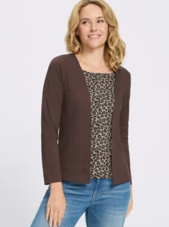 2-in-1-Shirt mit Animal-Print