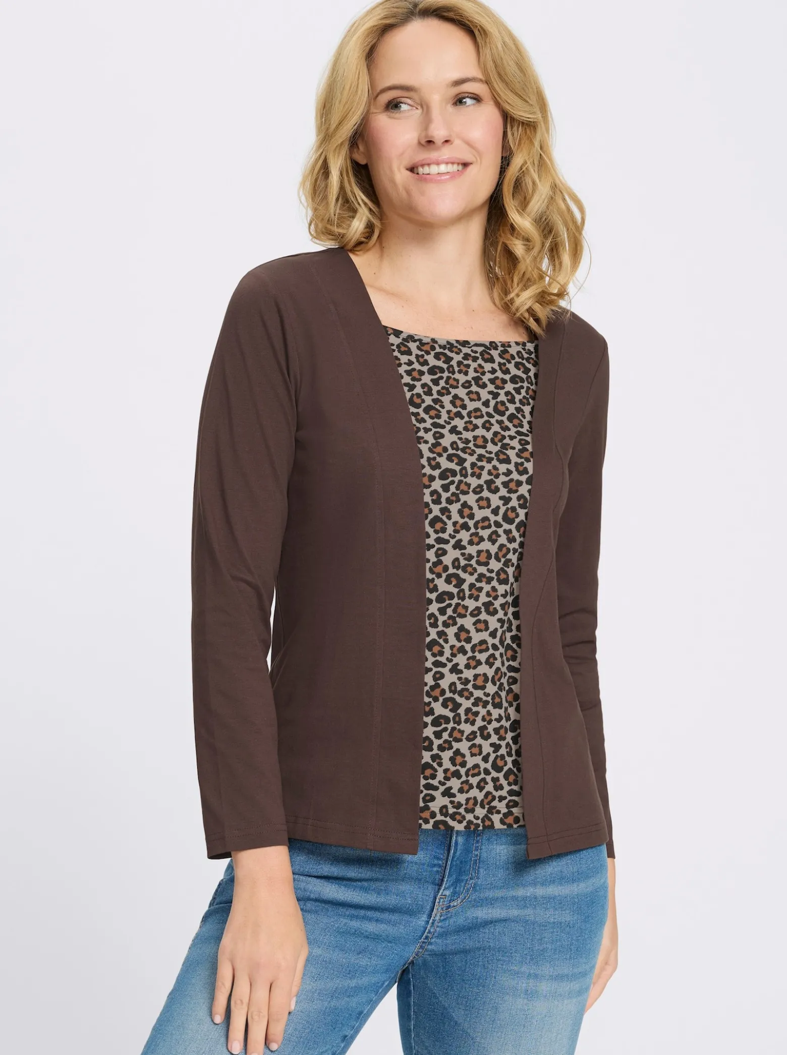 2-in-1-Shirt mit Animal-Print