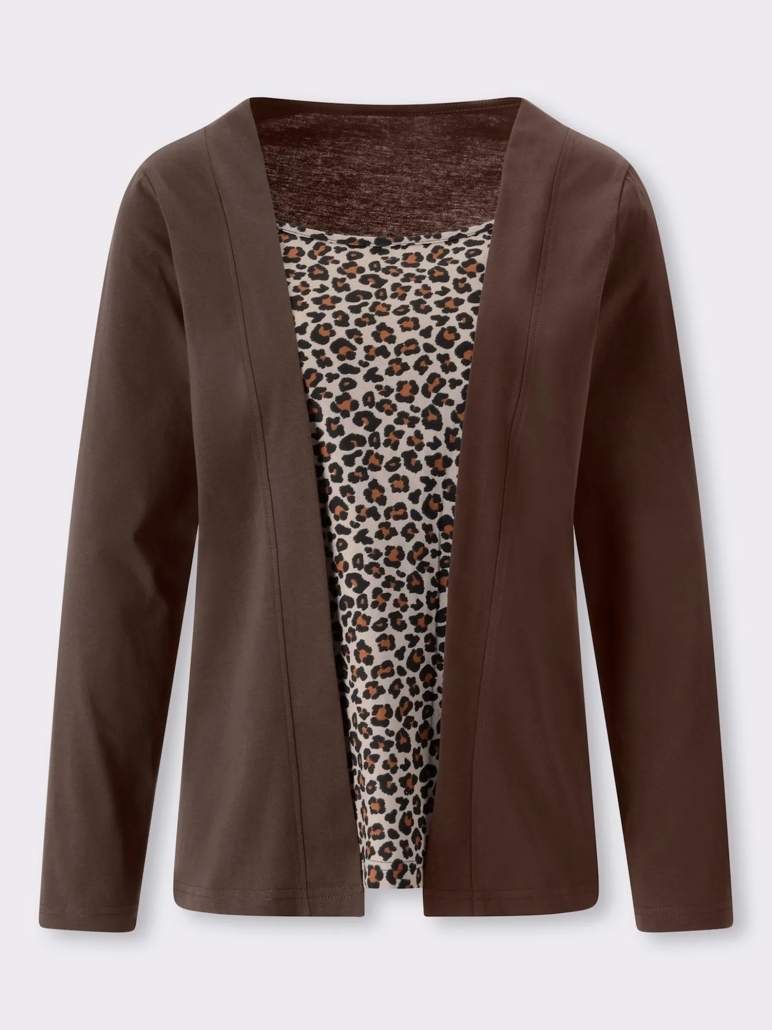 2-in-1-Shirt mit Animal-Print