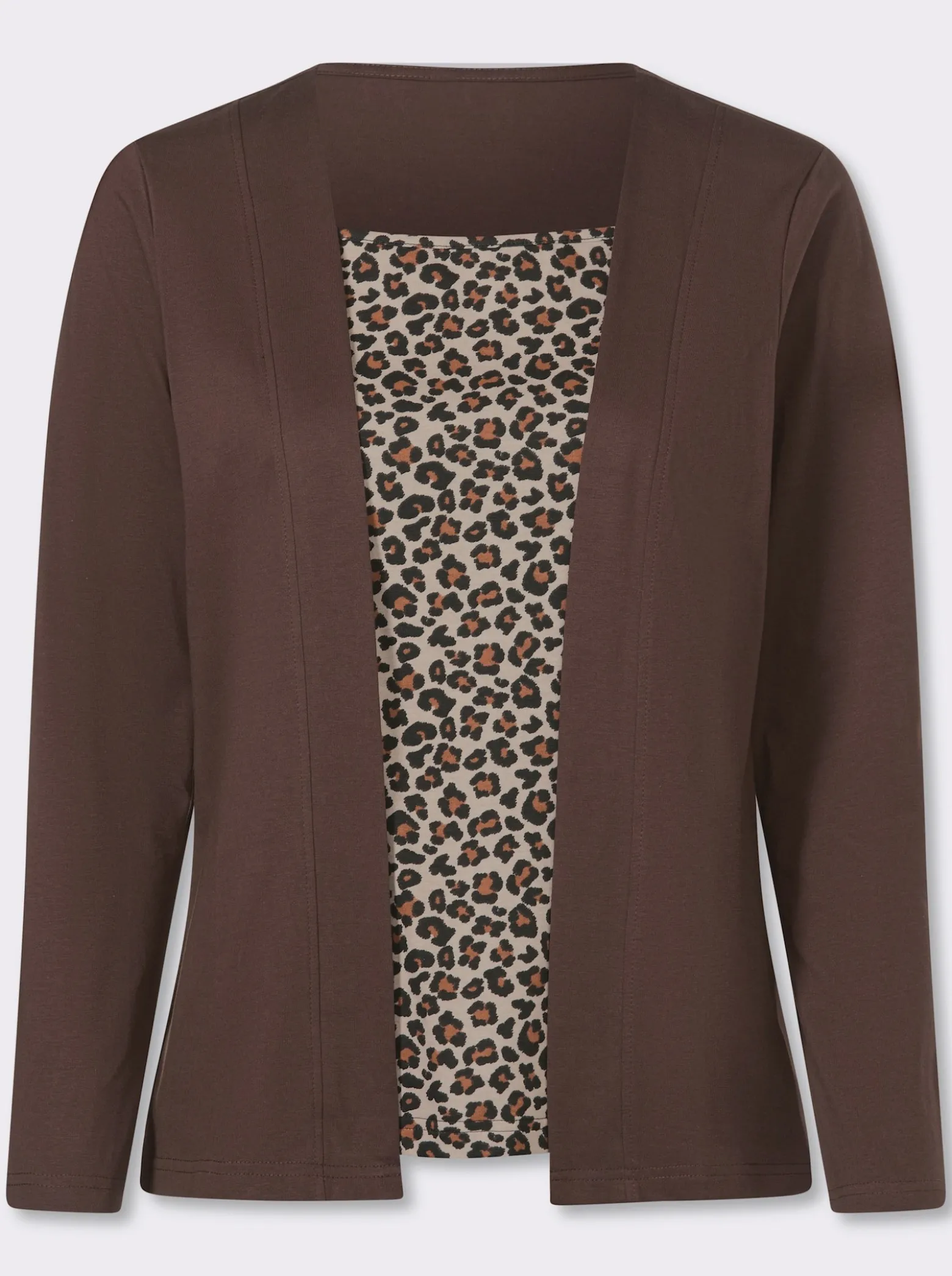 2-in-1-Shirt mit Animal-Print
