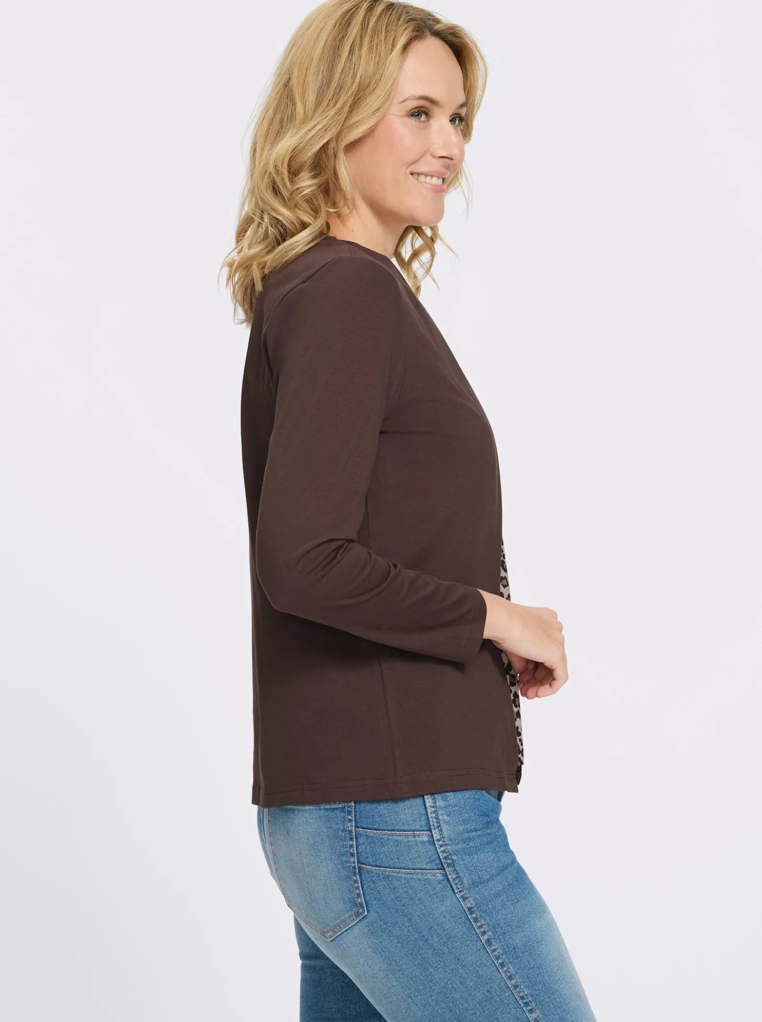 2-in-1-Shirt mit Animal-Print