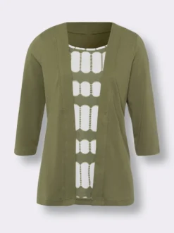 2-in-1-Shirt mit bedrucktem Einsatz