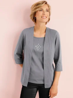 2-in-1-Shirt mit Einsatz vorne