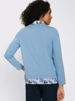 2-in-1-Shirt mit Einsätzen im Blumen-Dessin