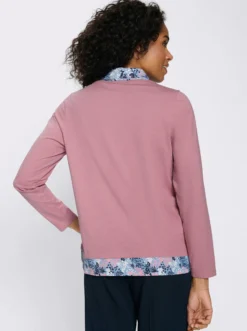 2-in-1-Shirt mit Einsätzen im Blumen-Dessin