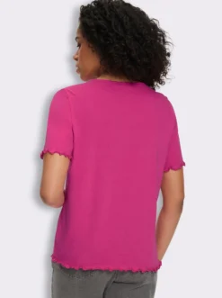 2-in-1-Shirt mit gewellten Abschlüssen