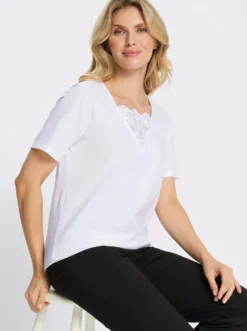 2-in-1-Shirt mit Glitzerdruck