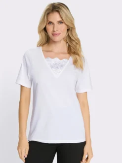 2-in-1-Shirt mit Glitzerdruck