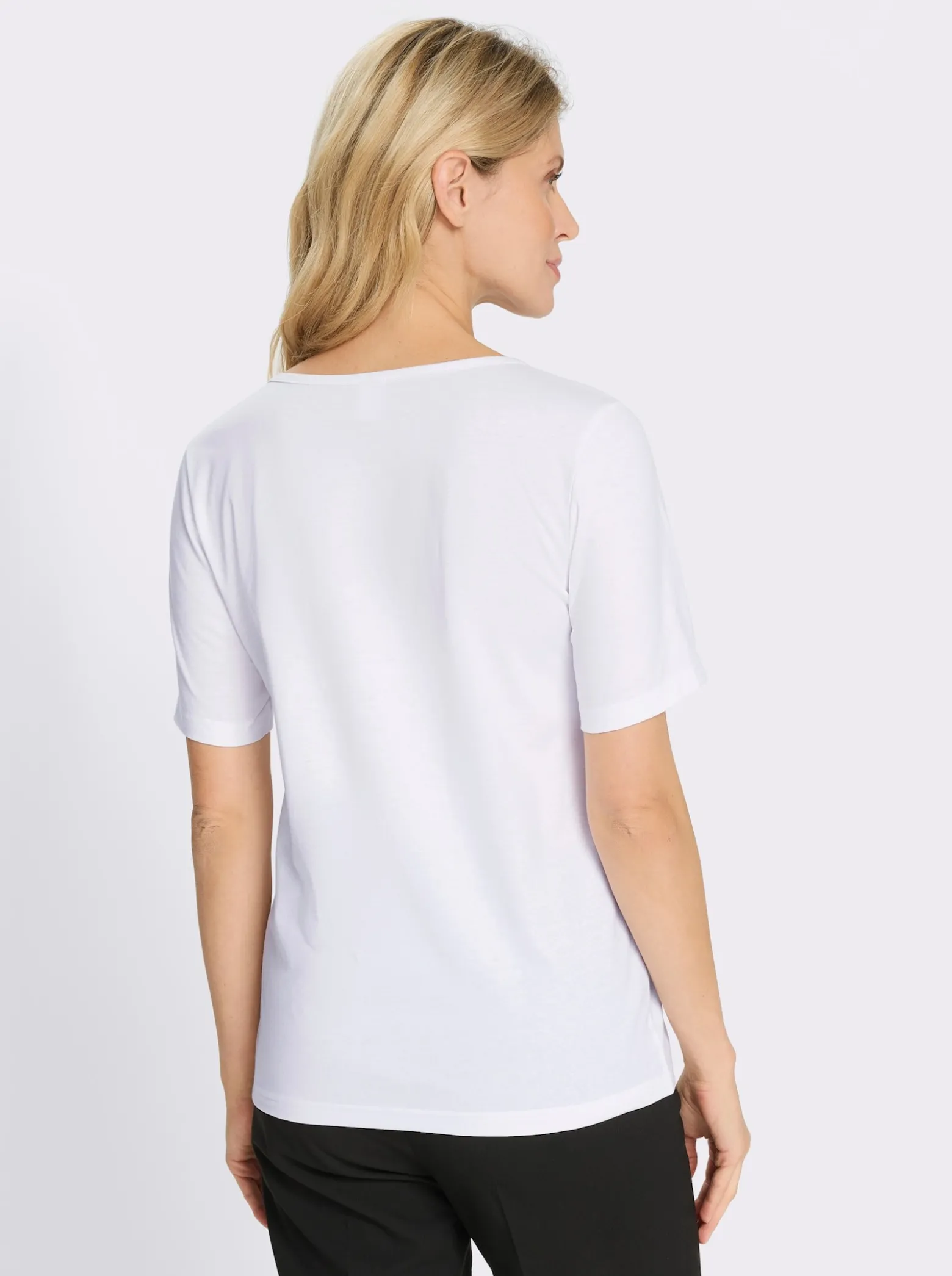 2-in-1-Shirt mit Glitzerdruck